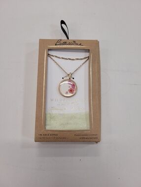 Bellissima "Wildflowers" 14K Gold Dipped Necklace